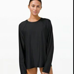 Lululemon Waterside Relaxed UVP Long Sleeve Black Size M